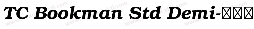 TC Bookman Std Demi字体转换